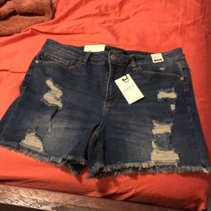 Judy blue destroyed cut off shorts!